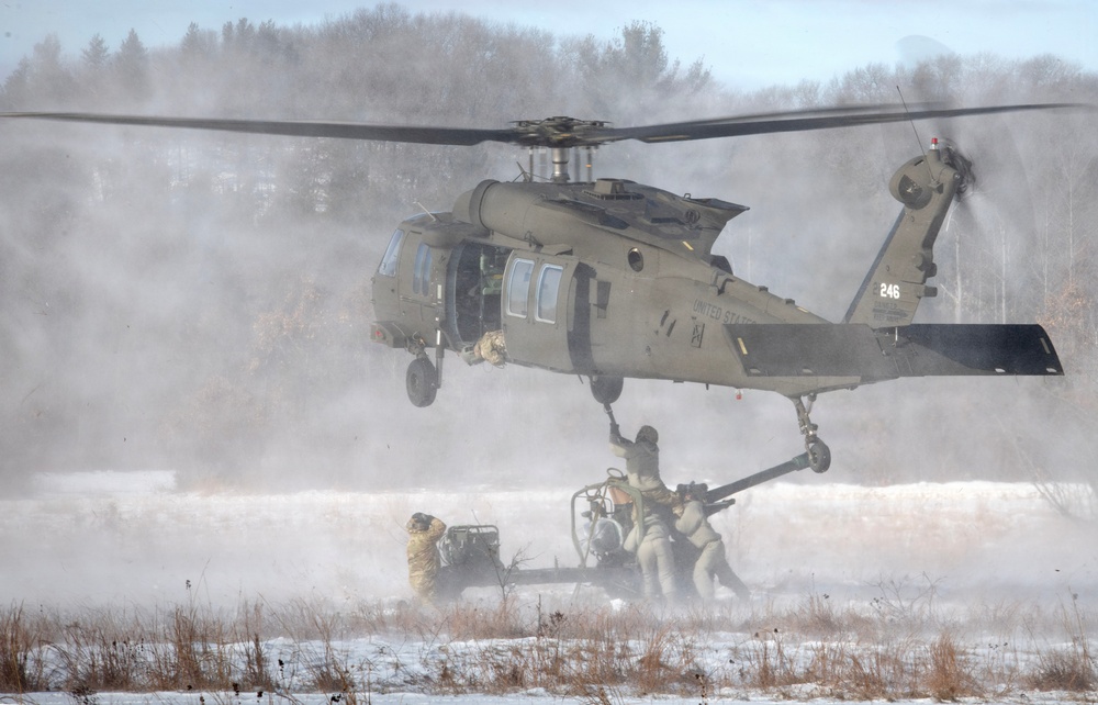 Cold Weather Artillery Sling Load at Fort McCoy
