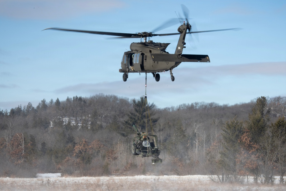 Cold Weather Artillery Sling Load at Fort McCoy