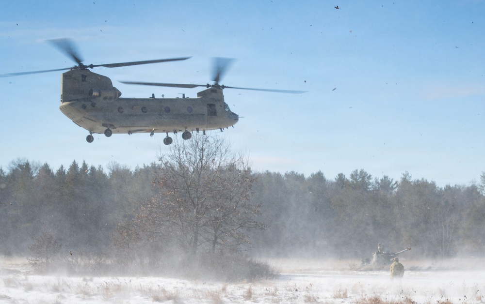Cold Weather Artillery Sling Load at Fort McCoy