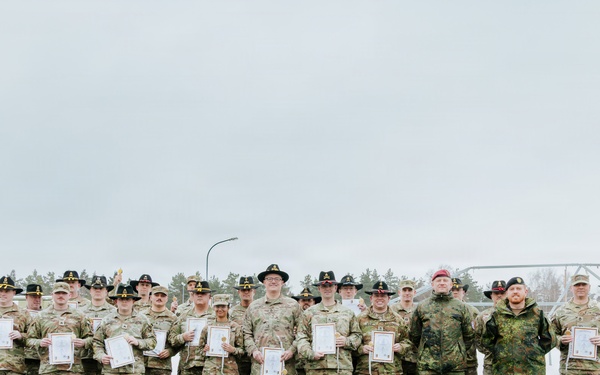 Task Force Saber Soldiers earn gold German Armed Forces Badge of Marksmanship at Grafenwoehr