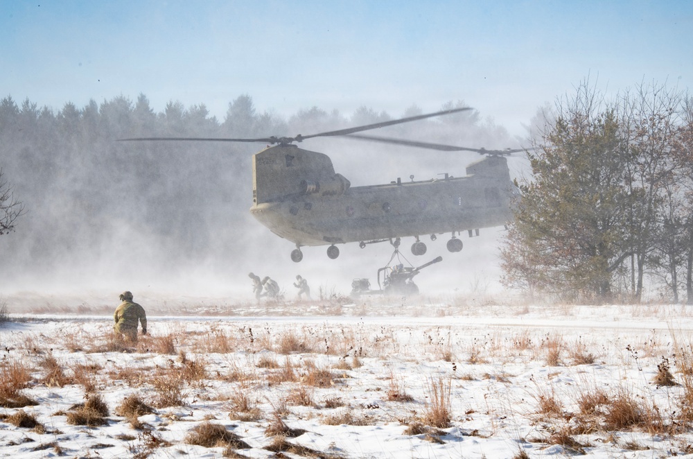 Cold Weather Artillery Sling Load at Fort McCoy