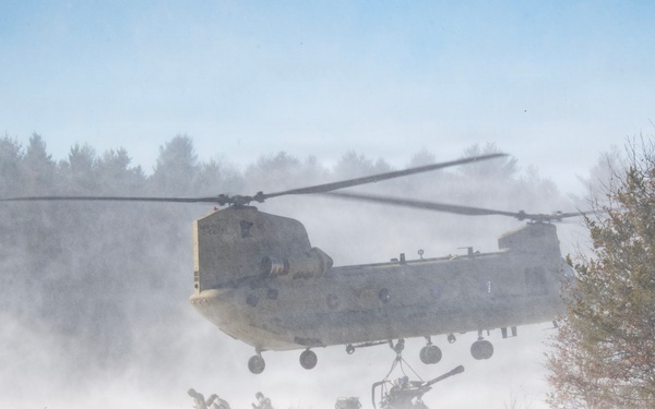 Cold Weather Artillery Sling Load at Fort McCoy