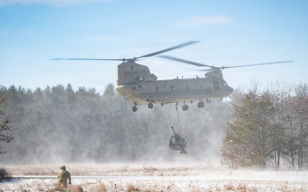 Cold Weather Artillery Sling Load at Fort McCoy