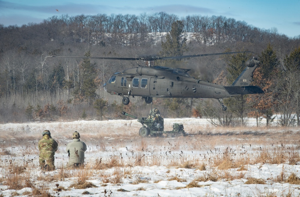 Cold Weather Artillery Sling Load at Fort McCoy