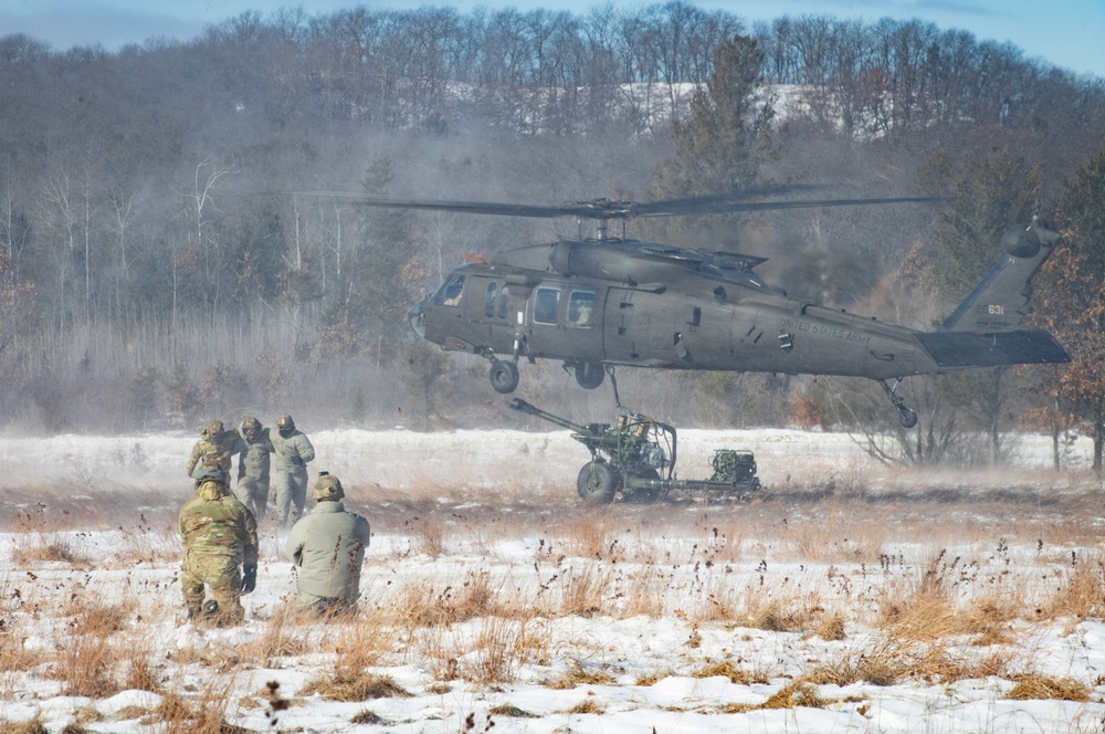 Cold Weather Artillery Sling Load at Fort McCoy