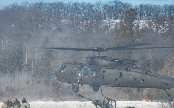 Cold Weather Artillery Sling Load at Fort McCoy