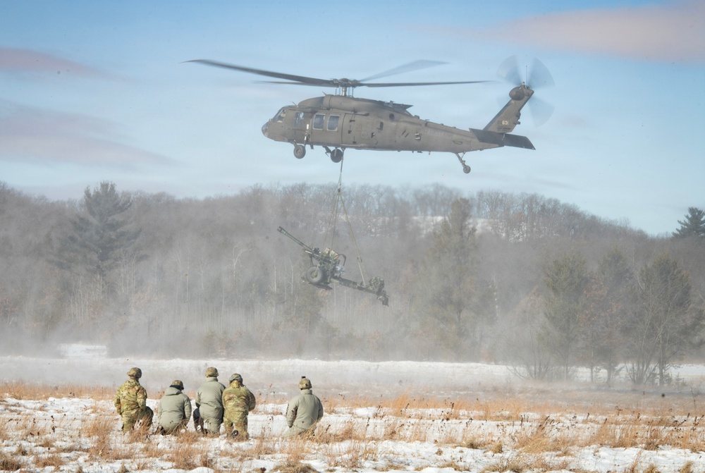 Cold Weather Artillery Sling Load at Fort McCoy
