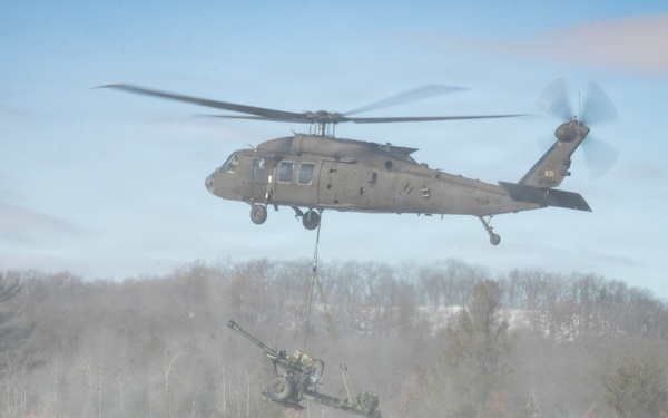 Cold Weather Artillery Sling Load at Fort McCoy