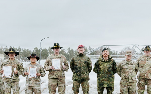 Task Force Saber Soldiers earn silver German Armed Forces Badge of Marksmanship at Grafenwoehr