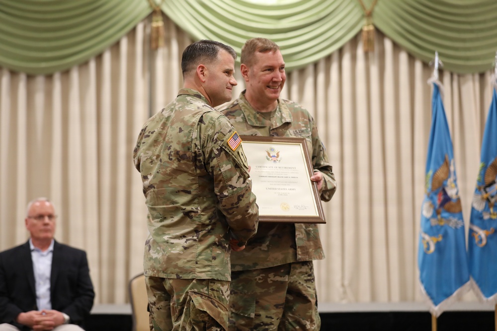 336th Expeditionary Military Intelligence Brigade Change of Command, Change of Responsibility, and Retirement Ceremony