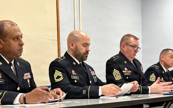 Best Warrior Competition 2024 Solider Board