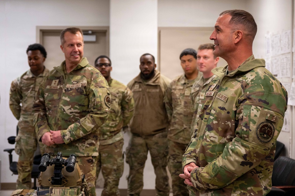 The Mighty Eighth's Commander visits Whiteman AFB