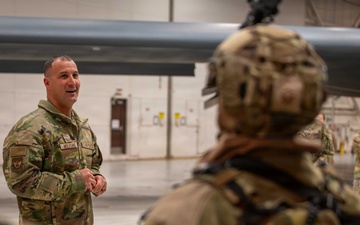 The Mighty Eighth's Commander visits Whiteman AFB