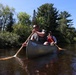 Canoeing on the Paint River in Michigan