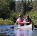 Canoeing on the Paint River in Michigan