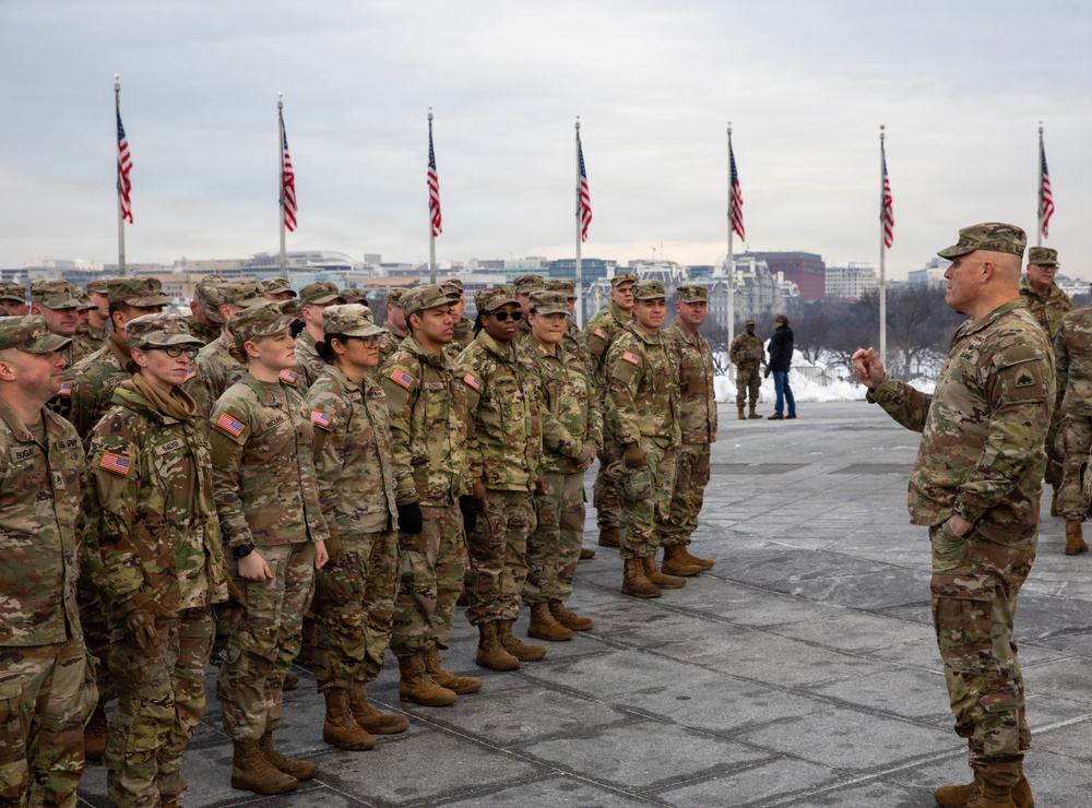 Mass Reenlistment Held at Washington Monument