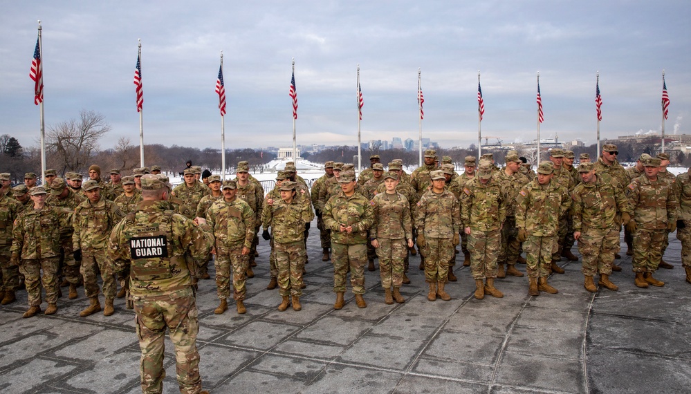 Mass Reenlistment Held at Washington Monument