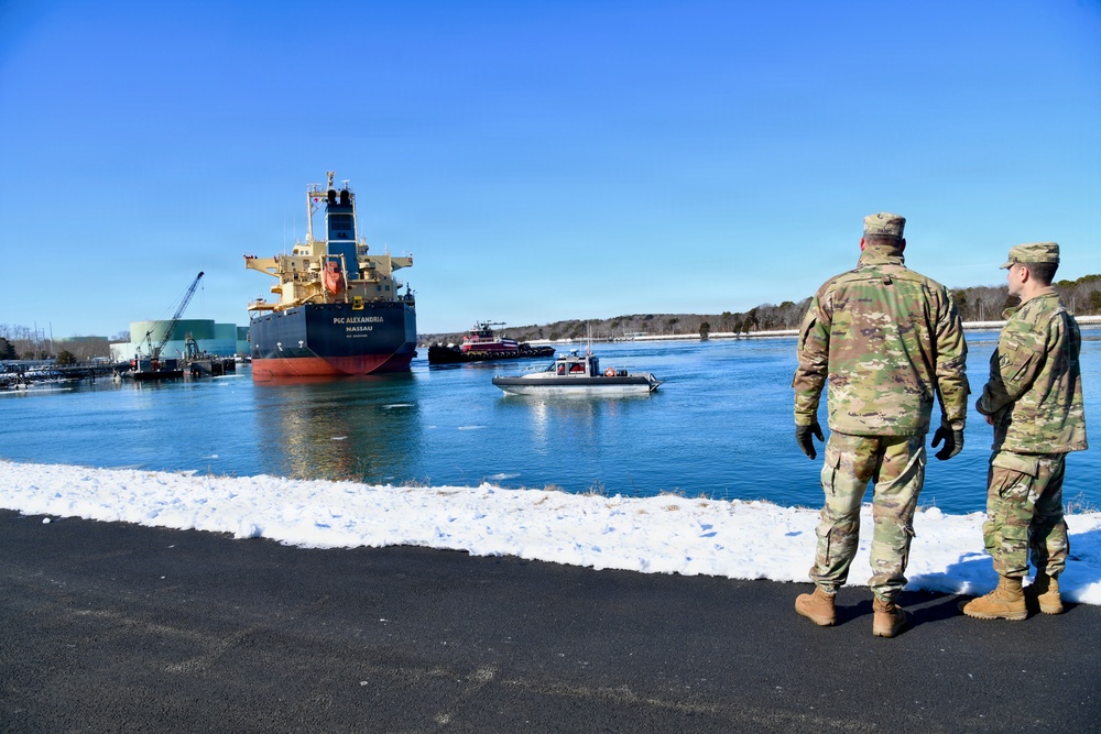 New England District facilitated the safe transit of a time sensitive fuel oil delivery