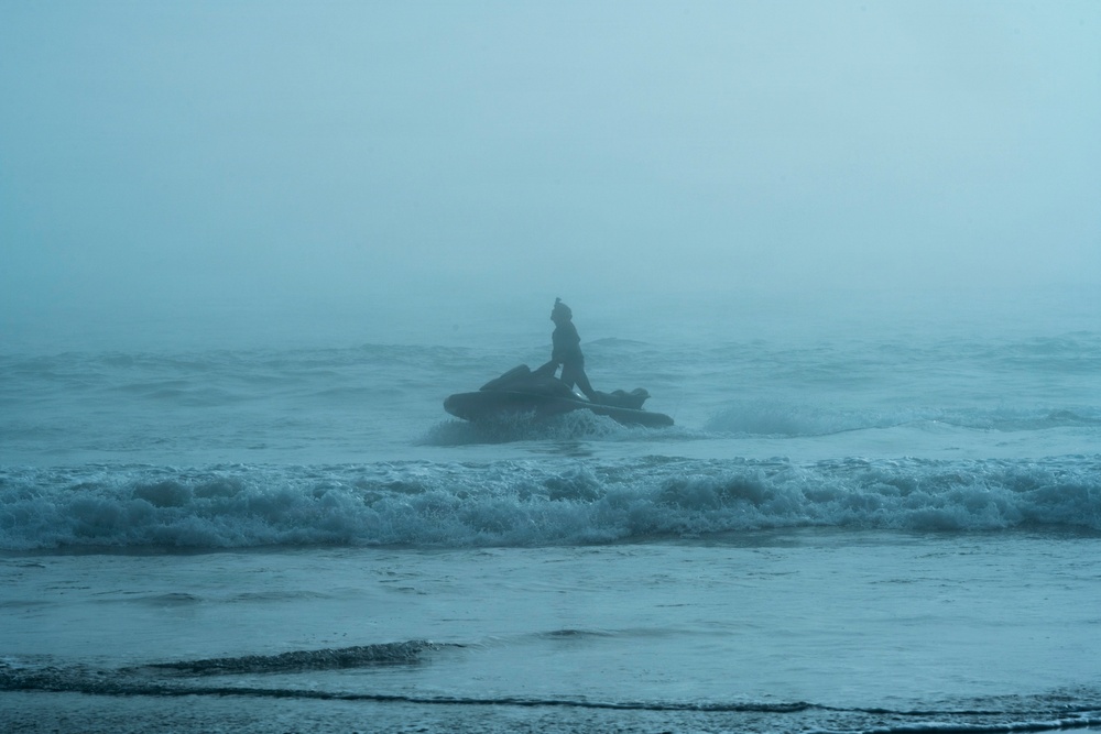 Coast Guard members train for tactical personal watercraft interdictions