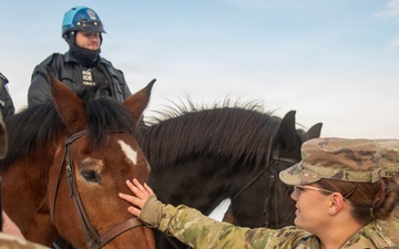 Secretary of War administers oath of enlistment