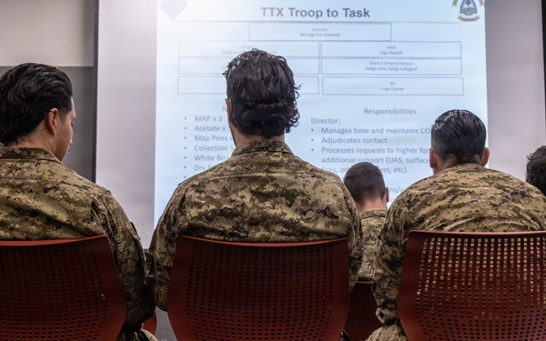 1st LAR, Canadian service members conduct tabletop exercise