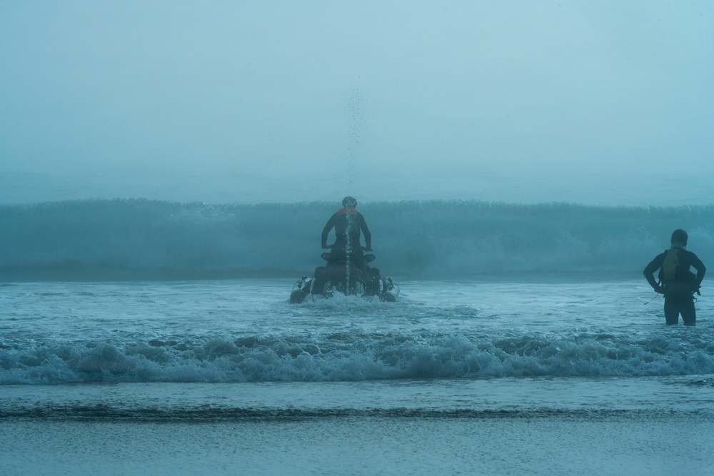 Coast Guard members train for tactical personal watercraft interdictions