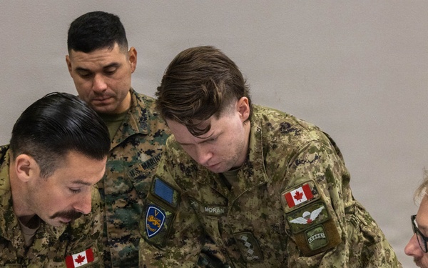 1st LAR, Canadian service members conduct tabletop exercise