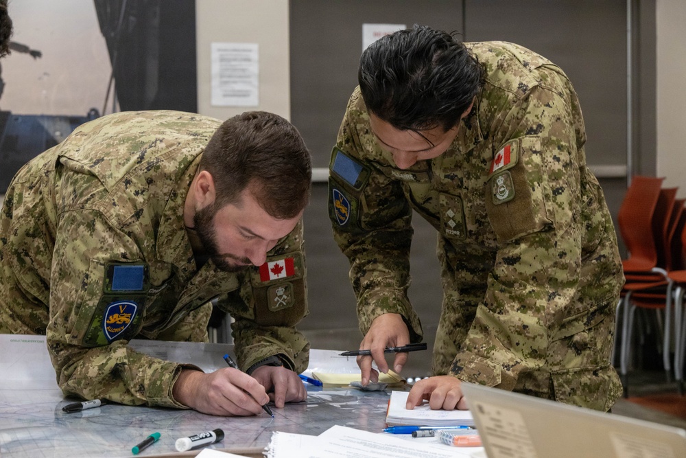 1st LAR, Canadian service members conduct tabletop exercise