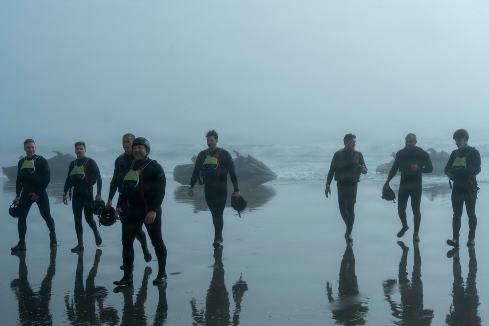 Coast Guard members train for tactical personal watercraft interdictions