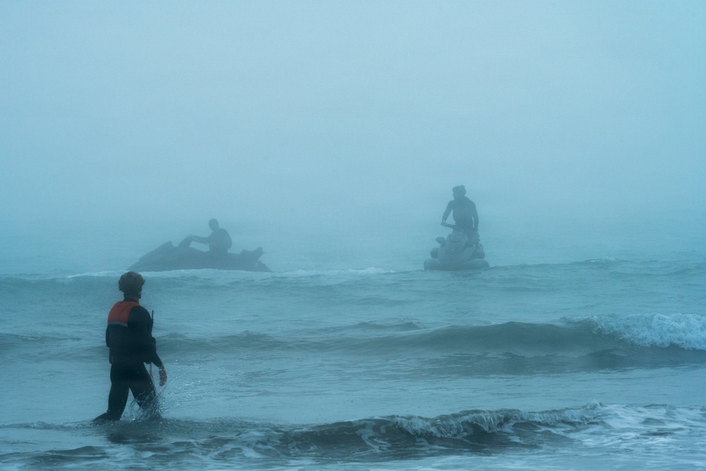 Coast Guard members train for tactical personal watercraft interdictions