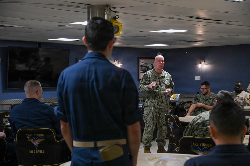 Director, Naval Reactors, visits USS Carl Vinson (CVN 70)
