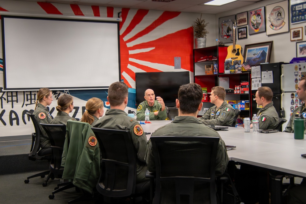 Lt. Gen. Ralph Jodice Speaks to ENJJPT Student Pilots