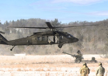 Wisconsin National Guard’s 1st Battalion, 120th Field Artillery holds winter sling-load training at Fort McCoy