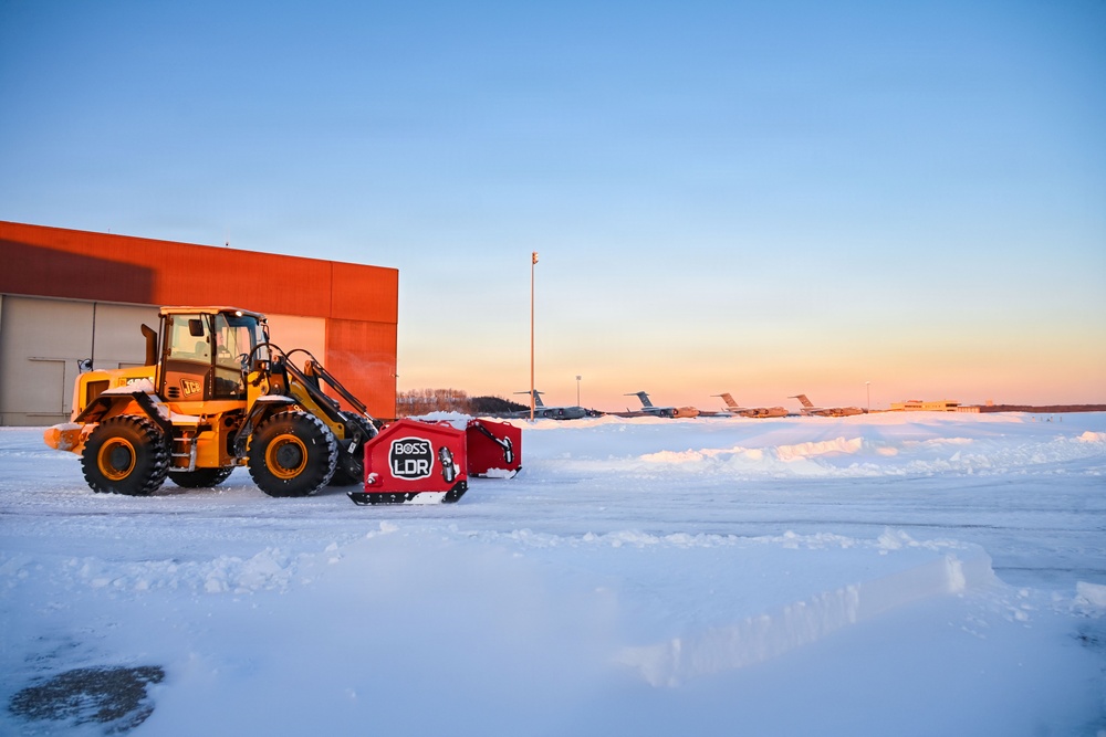Operation snow removal at 105th AW