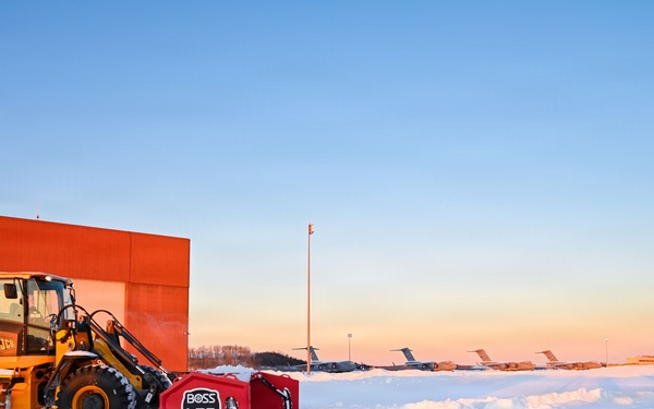 Operation snow removal at 105th AW