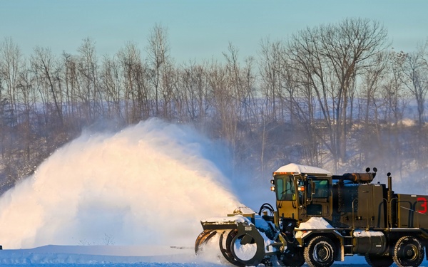 Operation snow removal at 105th AW