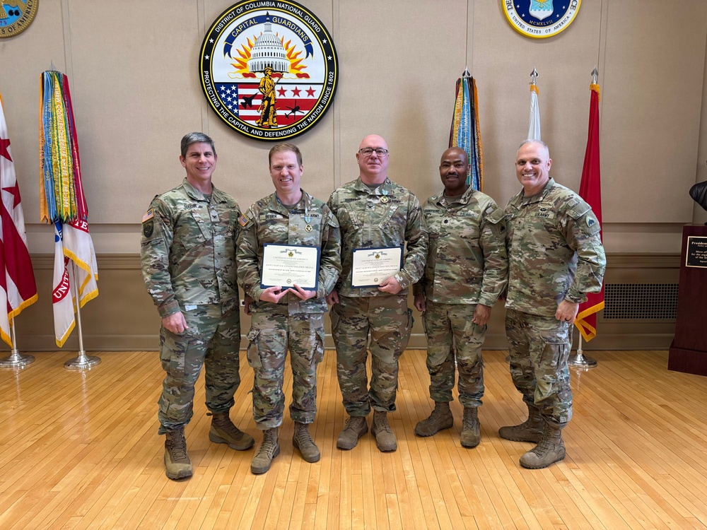 Members of the D.C. National Guard Office of the Staff Judge Advocate Awarded Joint Service Commendation Medal