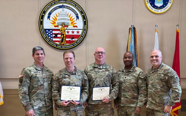 Members of the D.C. National Guard Office of the Staff Judge Advocate Awarded Joint Service Commendation Medal