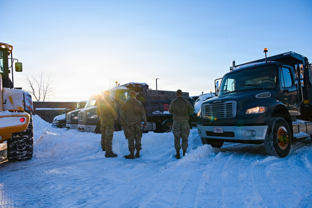 Operation snow removal at 105th AW