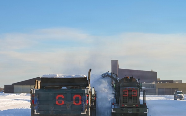 Operation snow removal at 105th AW