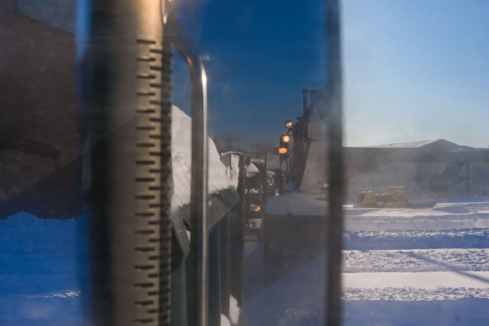 Operation snow removal at 105th AW