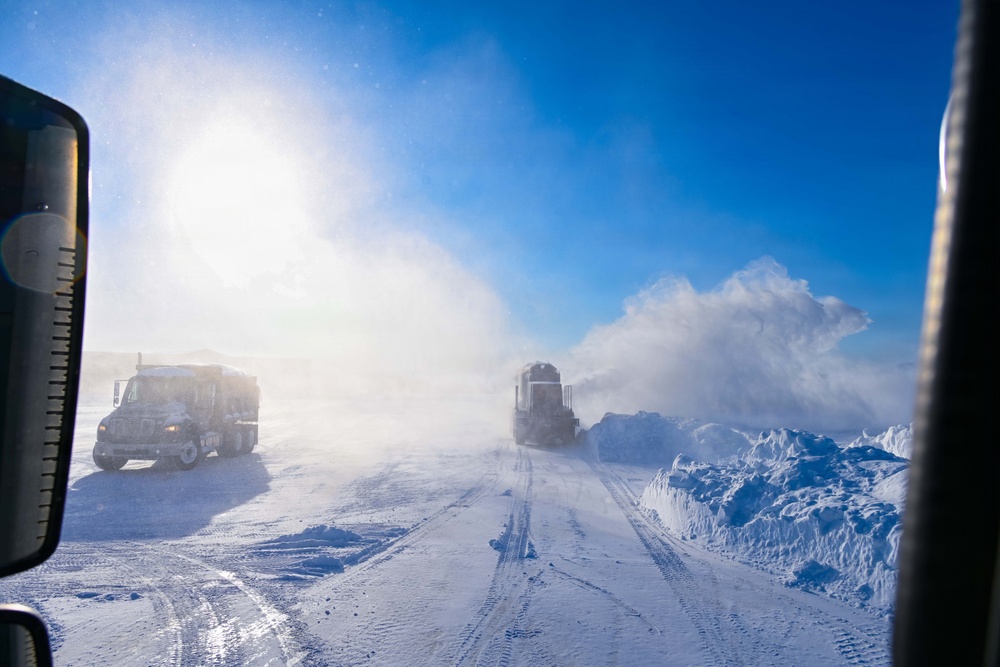 Operation snow removal at 105th AW