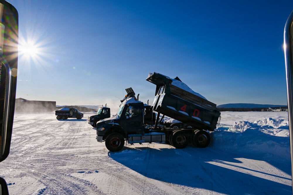 Operation snow removal at 105th AW