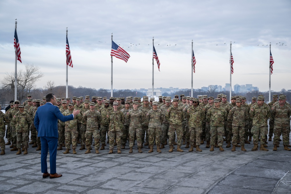 SW Hosts Reenlistment for U.S. National Guard Service Members
