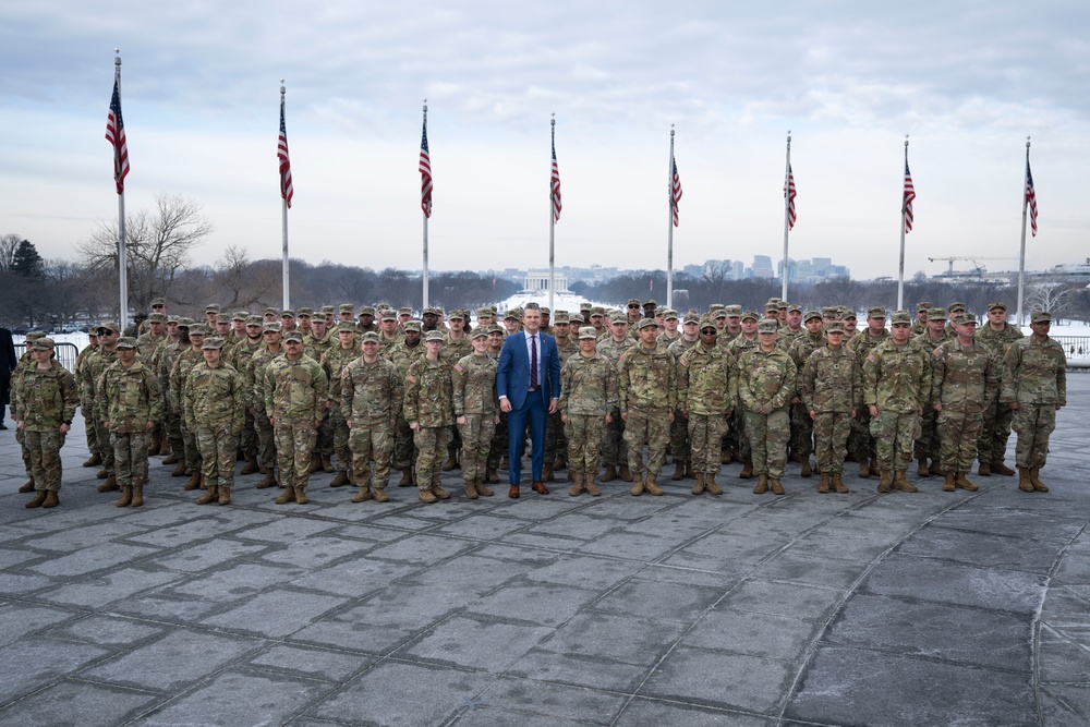 SW Hosts Reenlistment for U.S. National Guard Service Members