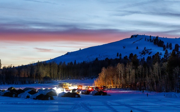 U.S. Marines with 2nd Bn., 4th Marines attend mountain survival class during MTX 1-26