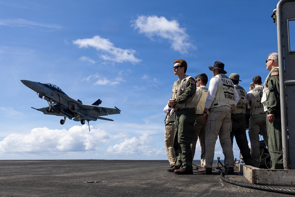 USS Gerald R. Ford (CVN 78) Hosts Rear Adm. Richard Brophy, Commander, Naval Air Force Atlantic