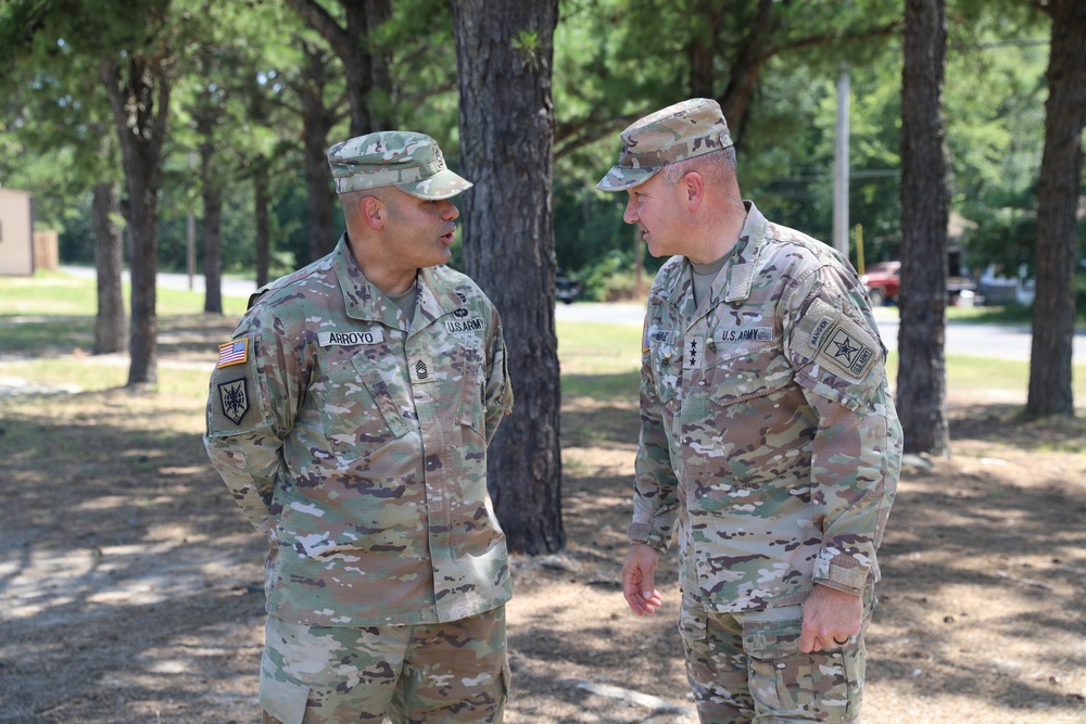 Lt. Gen. Anthony R. Hale visits the 336th EMIB