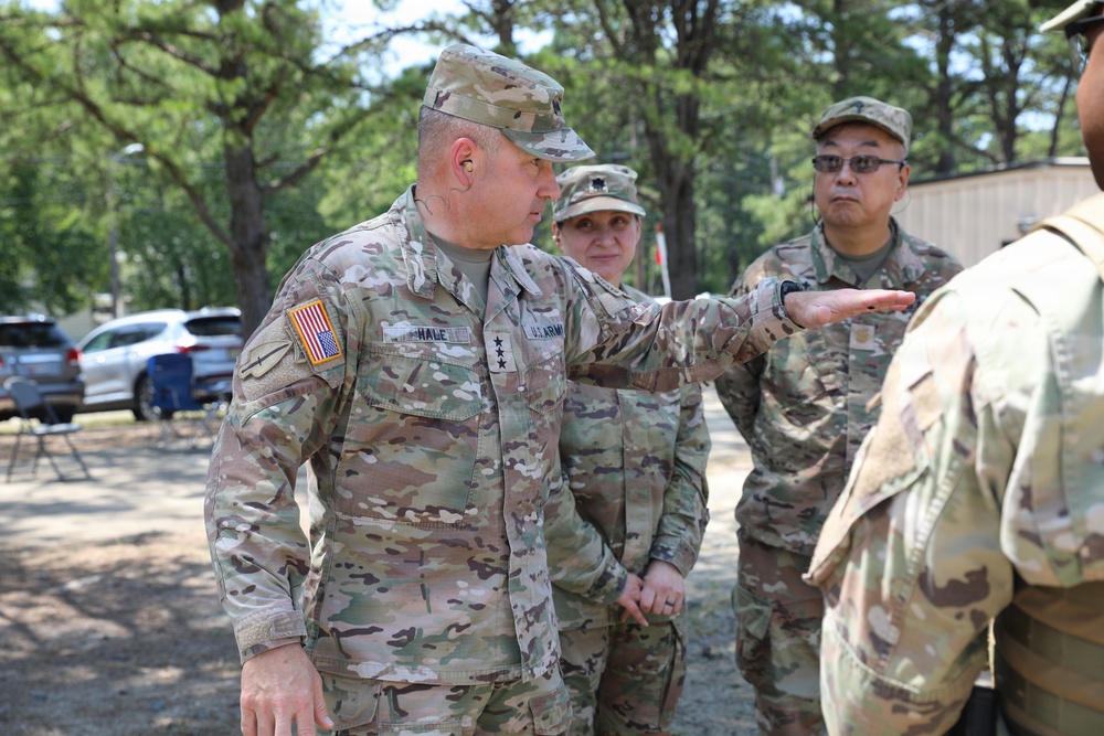 Lt. Gen. Anthony R. Hale visits the 336th EMIB