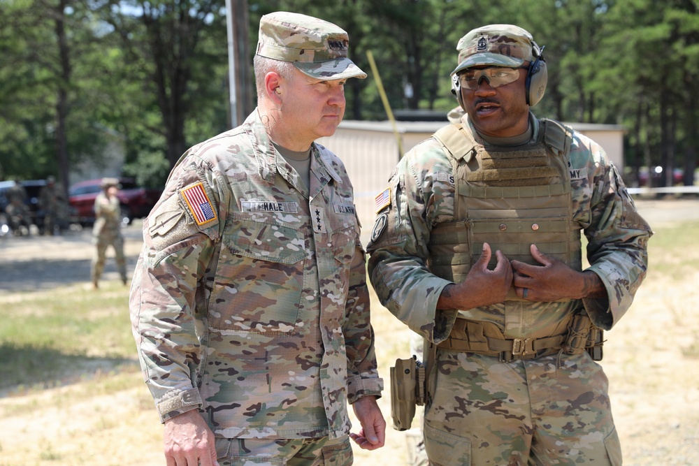 Lt. Gen. Anthony R. Hale visits the 336th EMIB